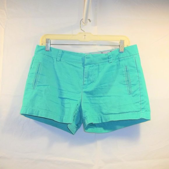 Stylus Womens Shorts Size 4 Casual Flat Front Pockets Belt Loops Zip Teal - Picture 1 of 6